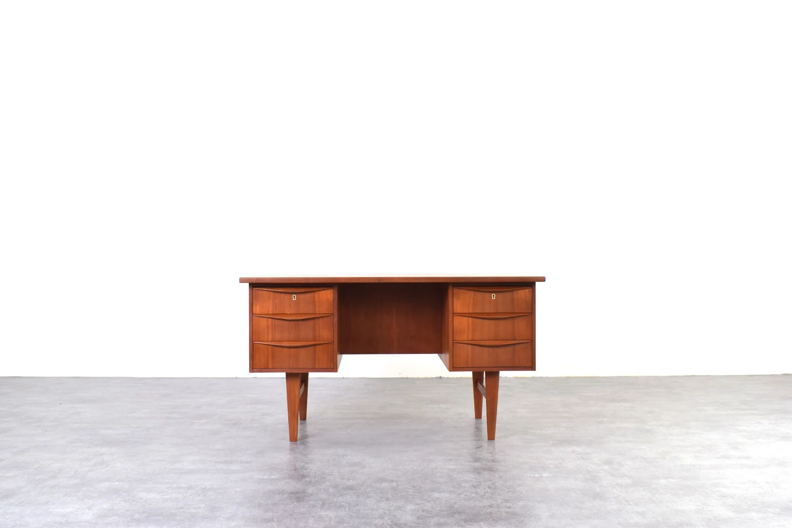 Scandinavian teak desk, Denmark, 1960s
