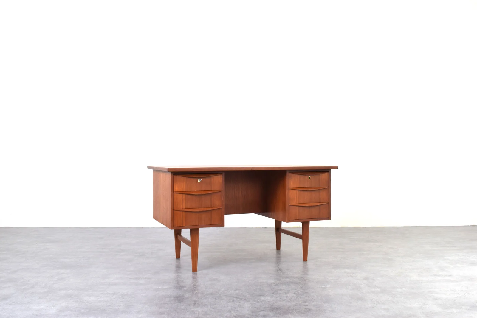 Scandinavian teak desk, Denmark, 1960s