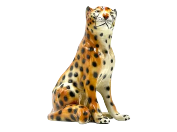 Ceramic leopard, Italy, 1970s