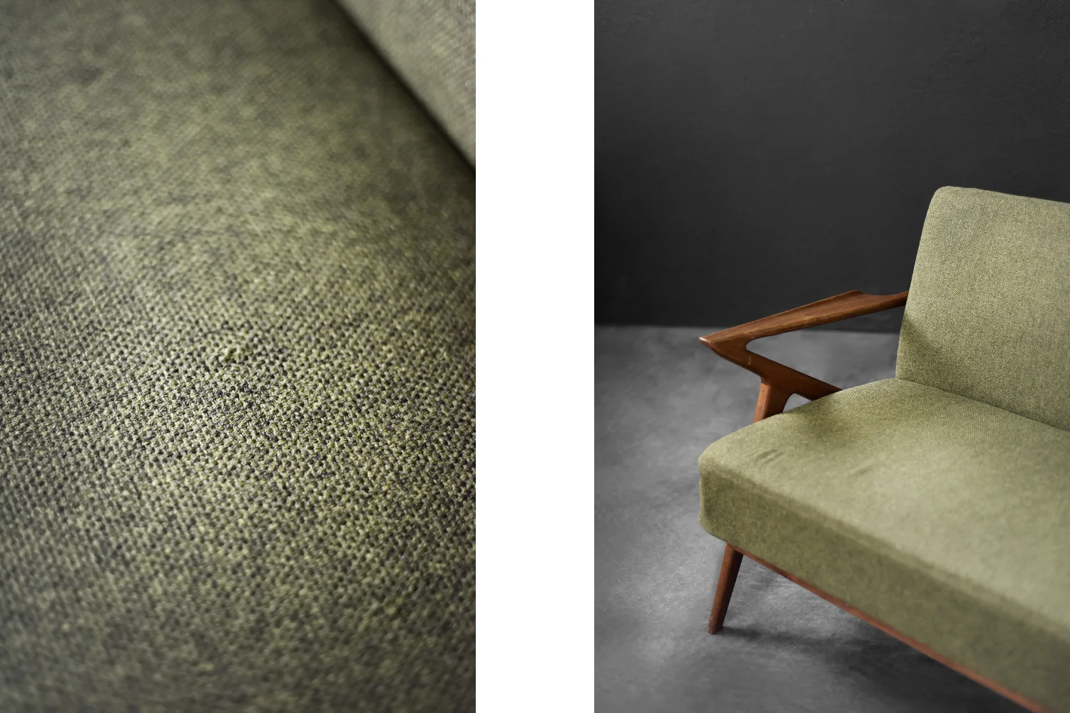 Rozkładana trzyosobowa Z Sofa, proj. Poul Jensen dla Selig Furniture, Dania, lata 50