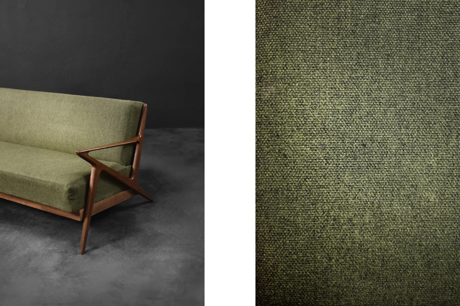 Rozkładana trzyosobowa Z Sofa, proj. Poul Jensen dla Selig Furniture, Dania, lata 50
