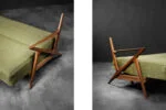 Rozkładana trzyosobowa Z Sofa, proj. Poul Jensen dla Selig Furniture, Dania, lata 50
