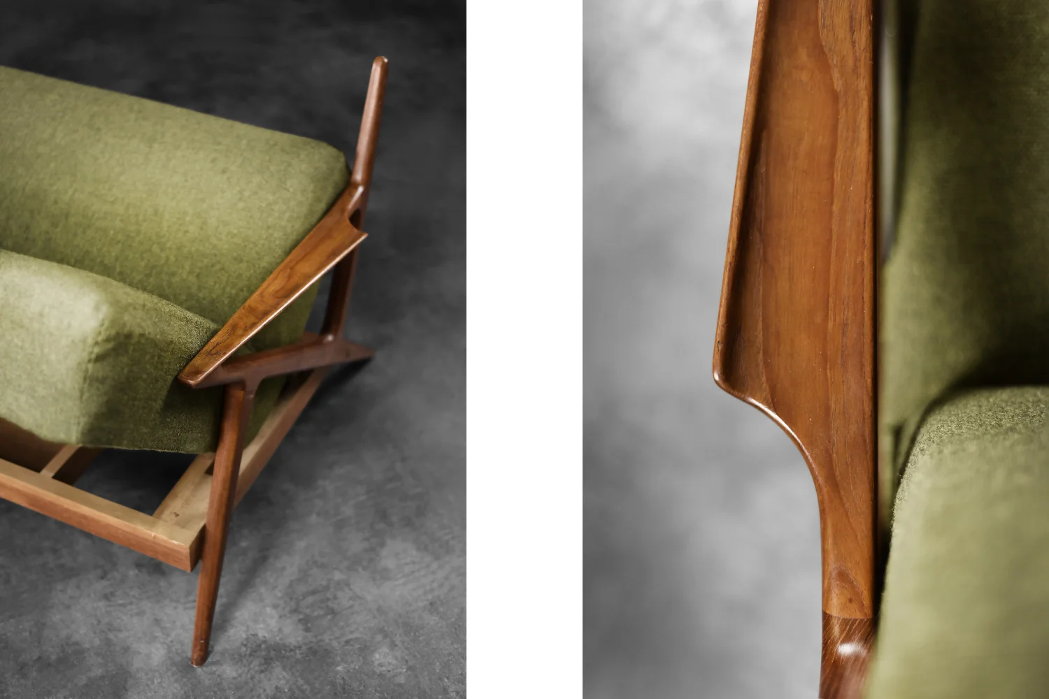 Rozkładana trzyosobowa Z Sofa, proj. Poul Jensen dla Selig Furniture, Dania, lata 50