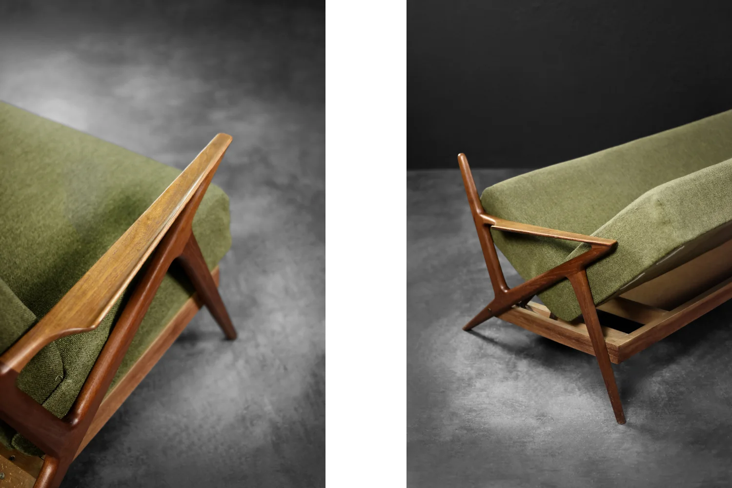Rozkładana trzyosobowa Z Sofa, proj. Poul Jensen dla Selig Furniture, Dania, lata 50