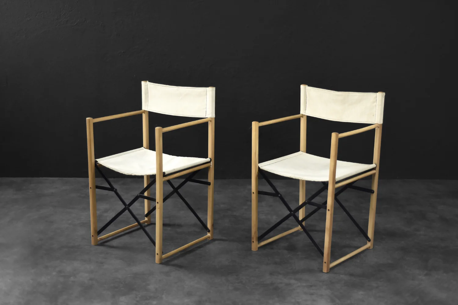 Pair of Safari Director's Chairs, Scandinavia, 1960s