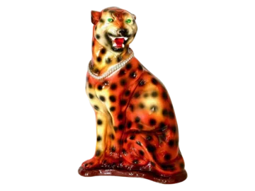 Large Leopard Figurine, Italy, 1970s