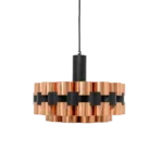 Copper lamp designed by Werner Schou for Coronell Elektro, 1970s