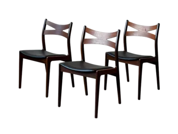 Set of 2 teak chairs, Denmark, 1960s/70s