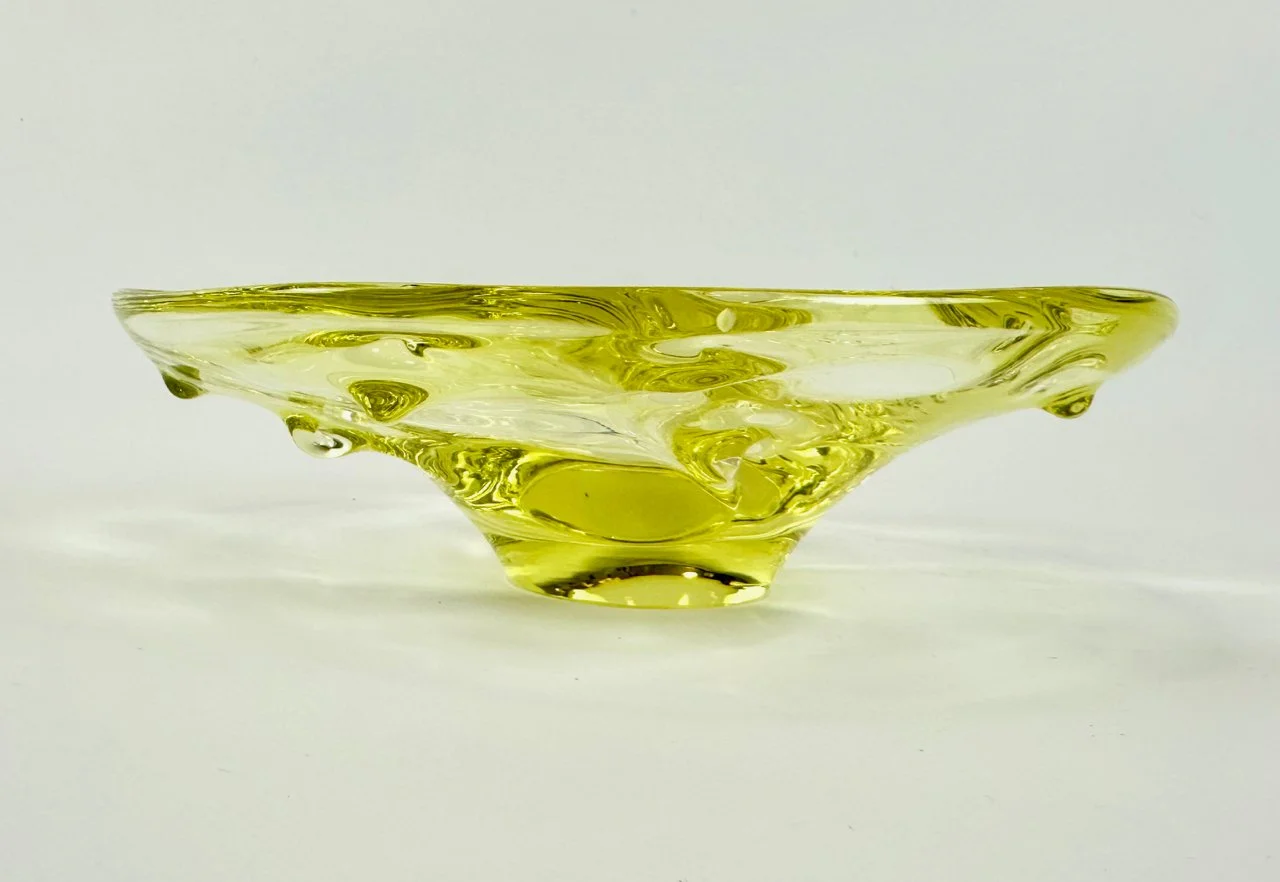 Glass bowl designed by Josef Hospodka, Sklárna Chřibská, Czechoslovakia, 1960s