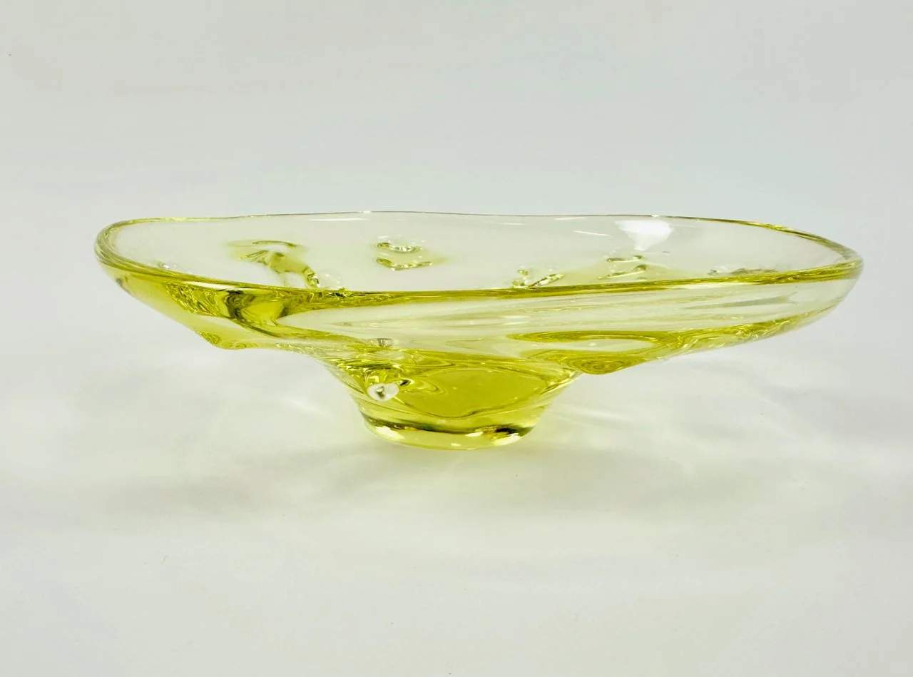 Glass bowl designed by Josef Hospodka, Sklárna Chřibská, Czechoslovakia, 1960s