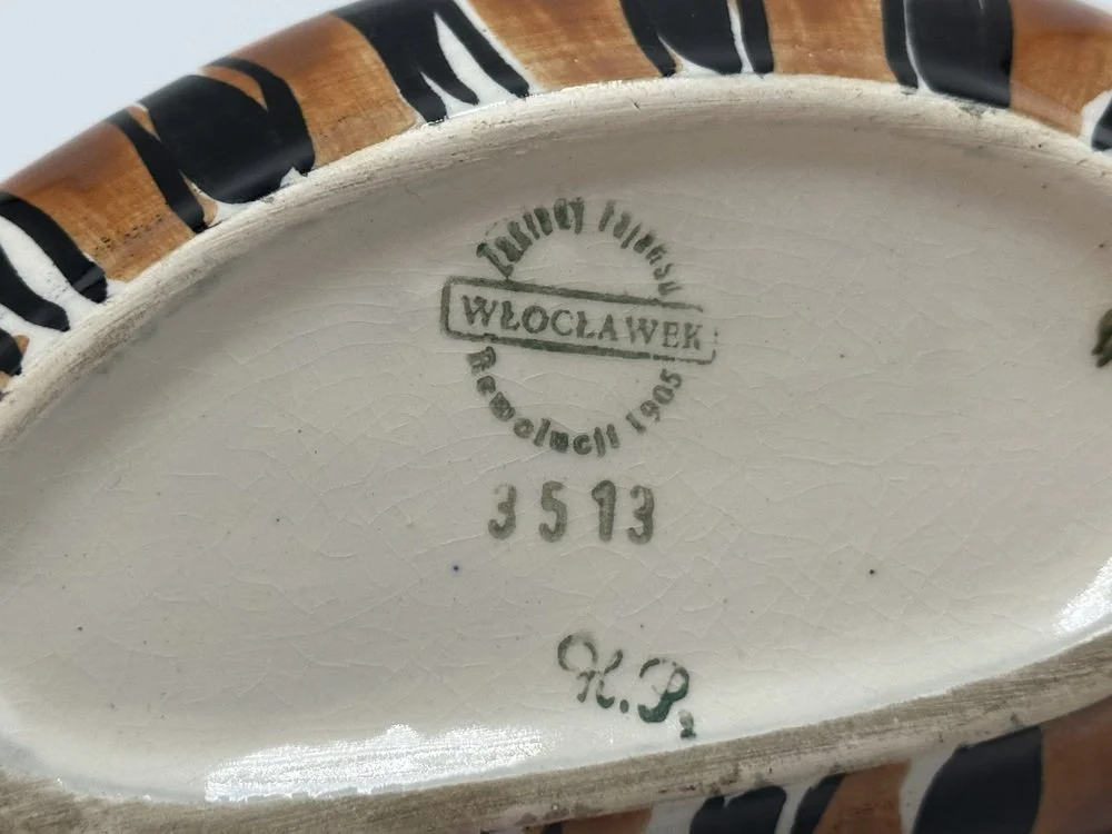 Ashtray, Model No. 204, designed by Wit Płażewski, "Włocławek" Faience Works, PRL, 1957