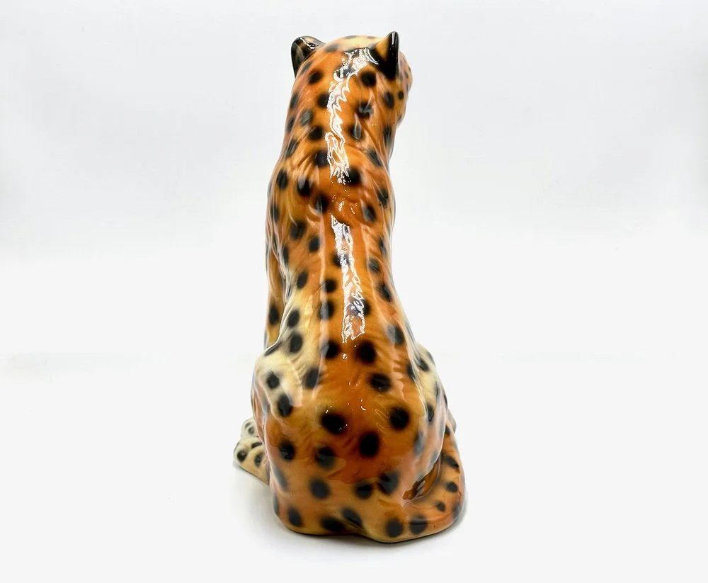Ceramic leopard, Italy, 1970s