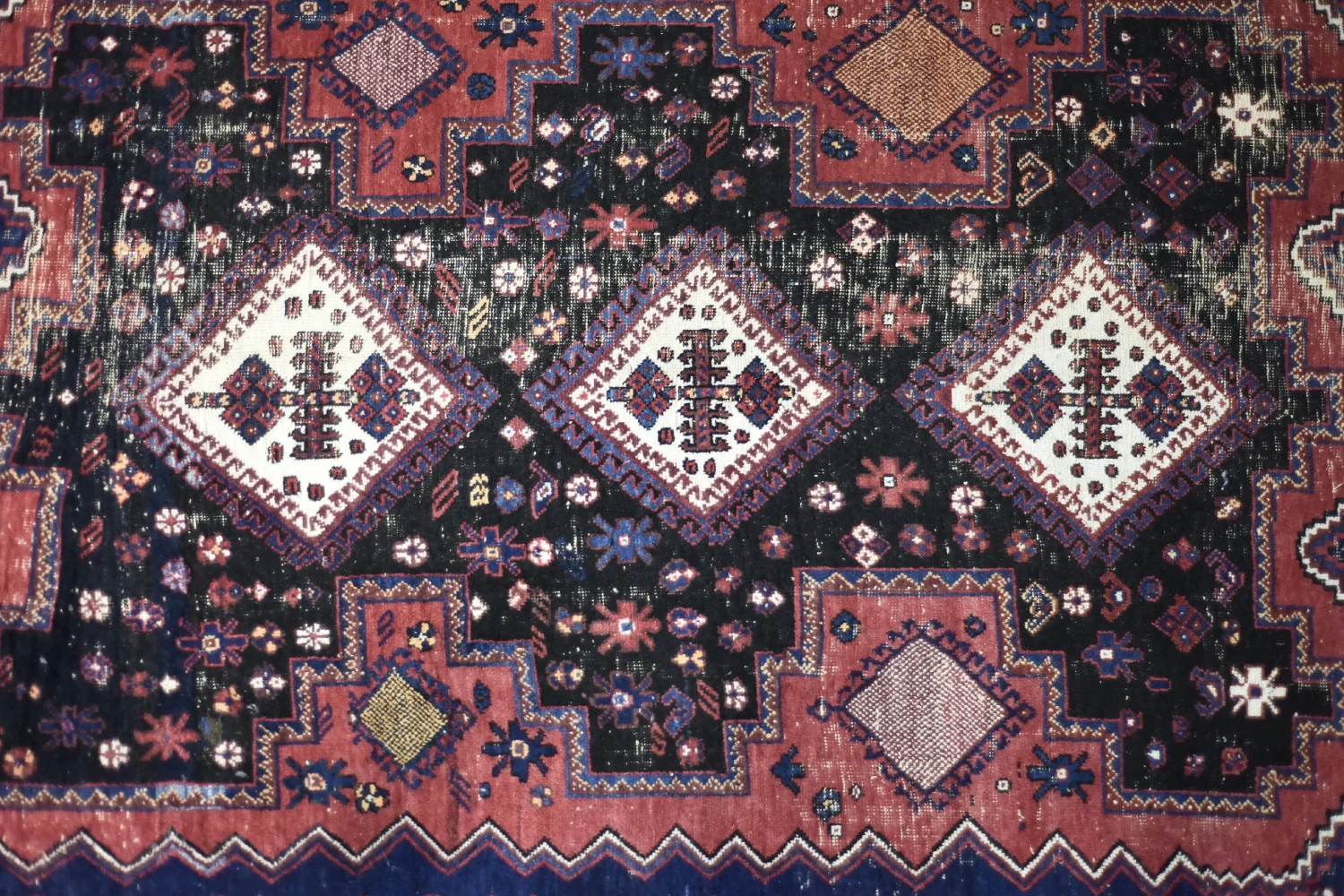 Afshar Oriental Rug, Persia/Iran, 1950s