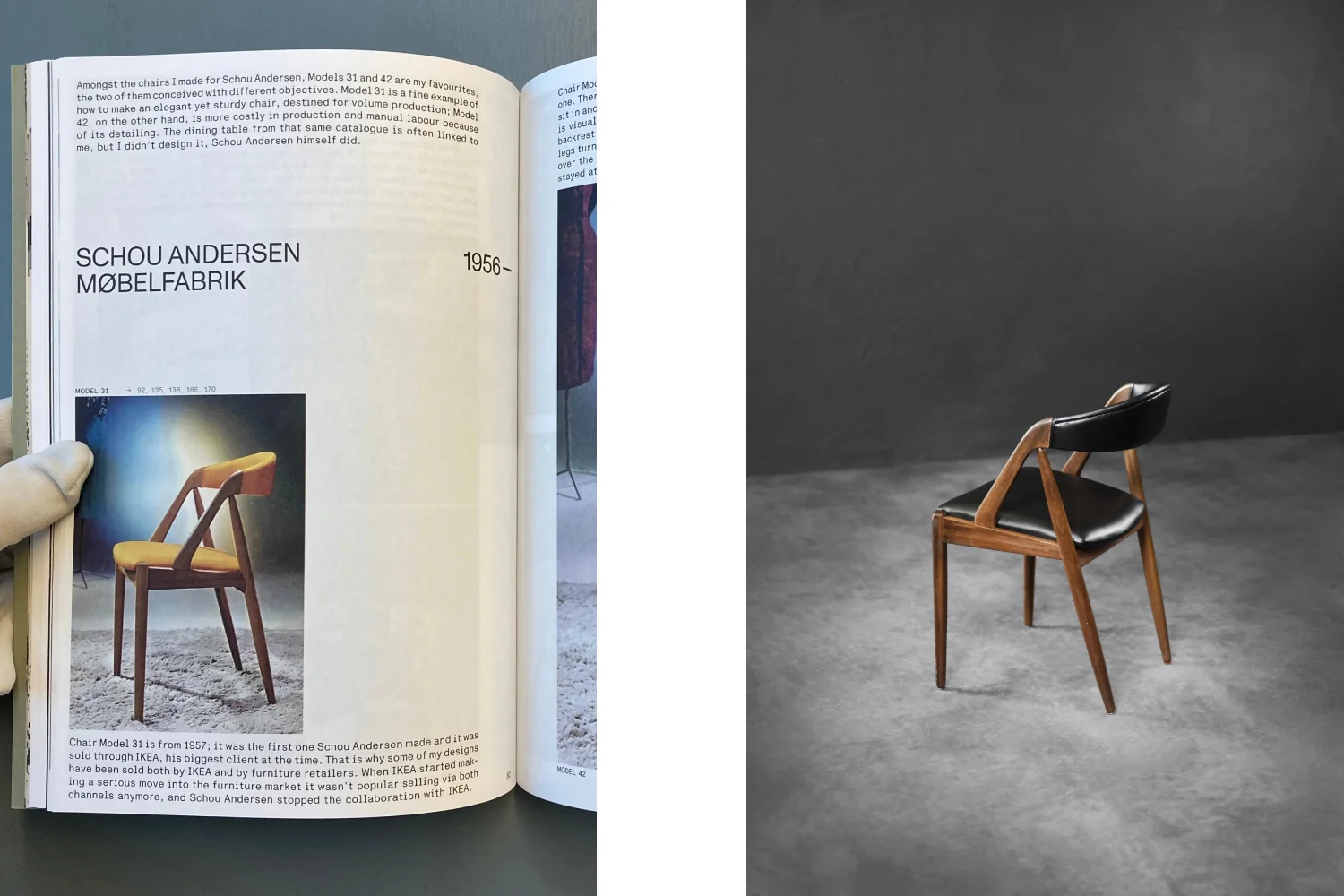 Teak Model 31 executive chair, designed by Kai Kristiansen, Schou Andersen Møbelfabrik, Denmark, 1957