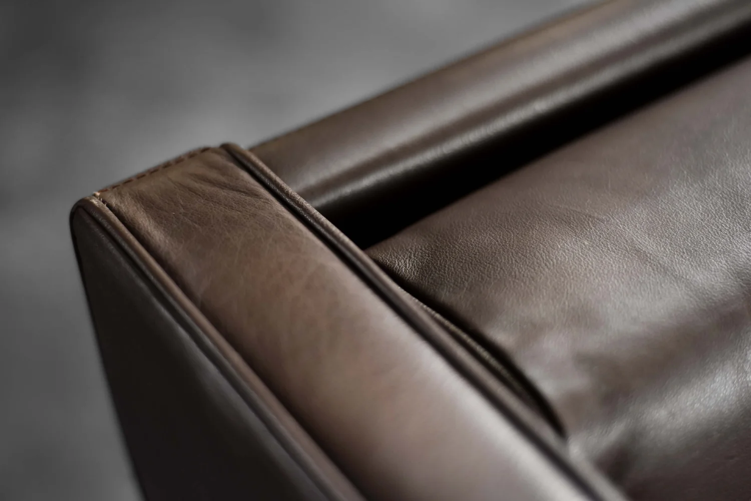 Modernist Leather Wing Chair, Denmark, 1960s