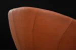Orange Space Age swivel armchair, Scandinavia, 1960s