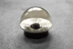 Vintage glass flush-mount / wall sconce, Germany, 1960s