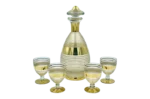 Art Deco Liqueur Set, Bohemia, Czechoslovakia, 1950s