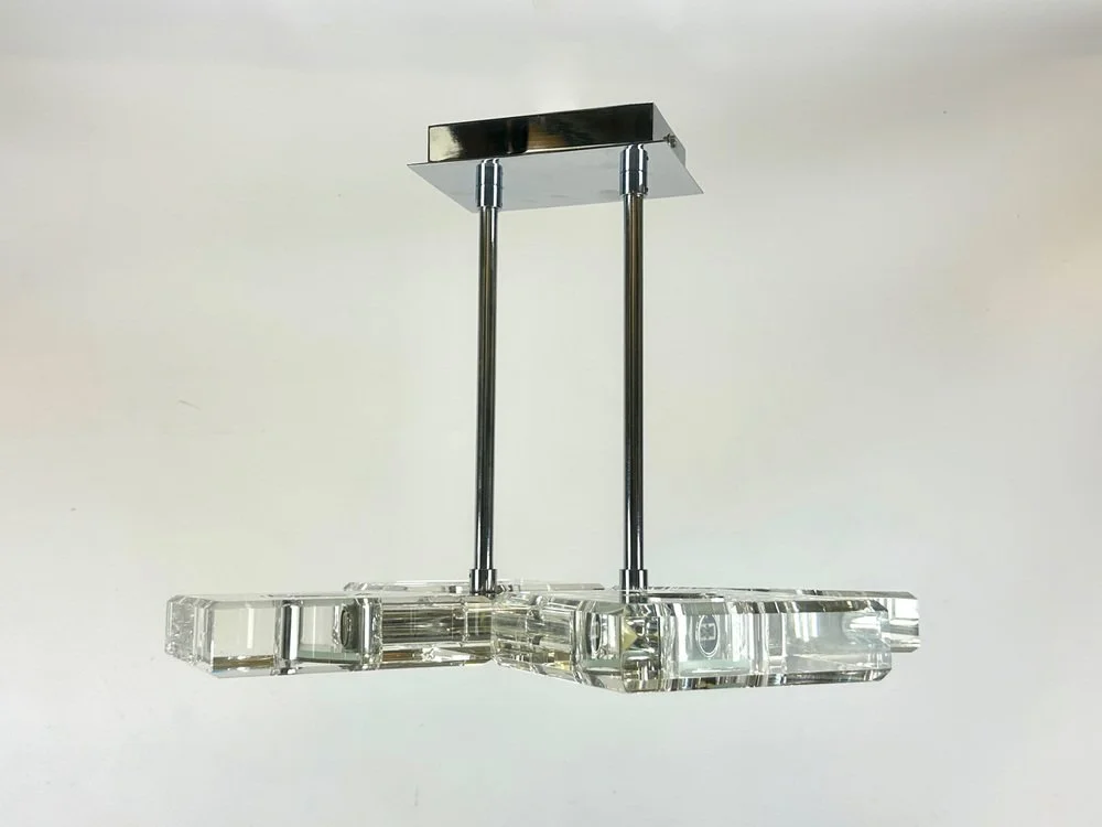 Crystal ceiling lamp, 1990s