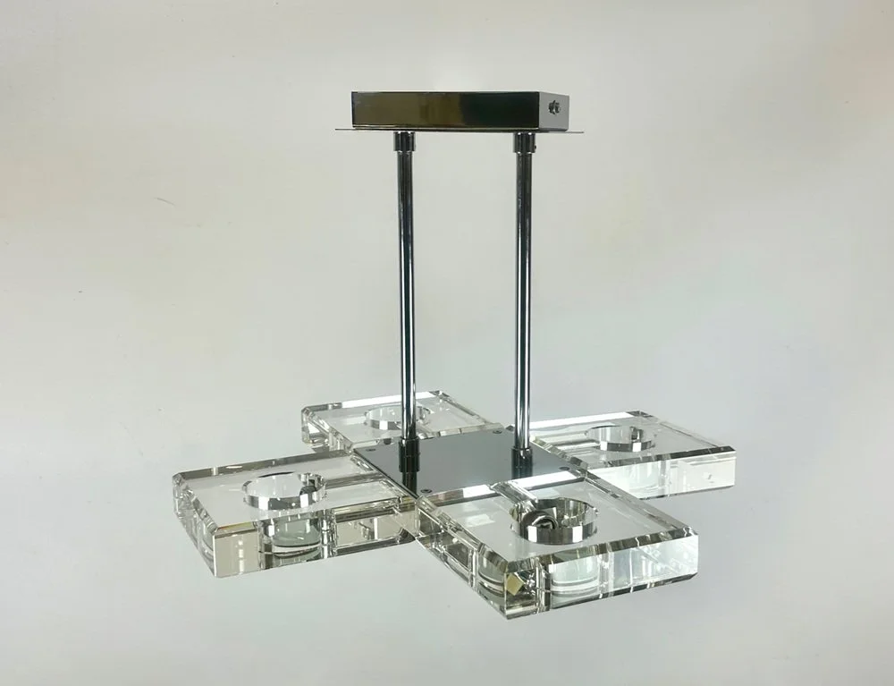 Crystal ceiling lamp, 1990s