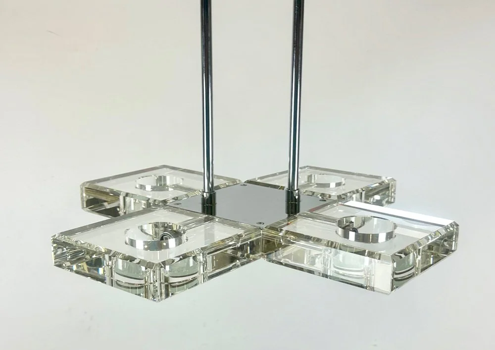 Crystal ceiling lamp, 1990s