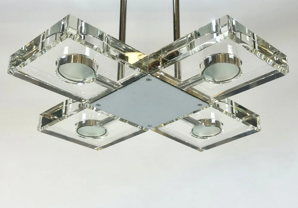Crystal ceiling lamp, 1990s