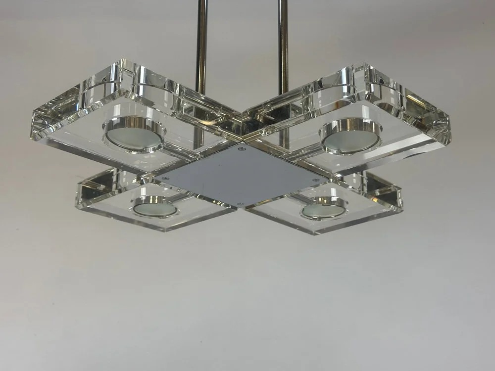Crystal ceiling lamp, 1990s