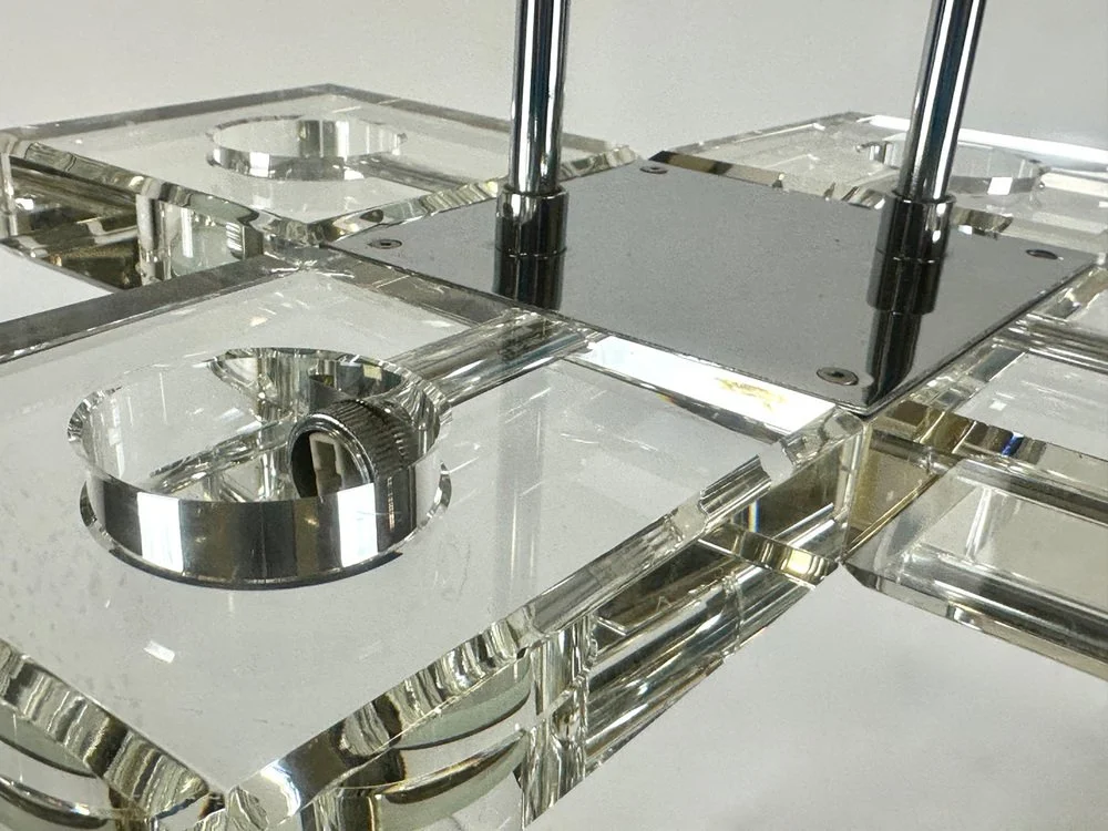 Crystal ceiling lamp, 1990s