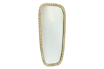 Wall mirror in metal frame, Germany, 1950s