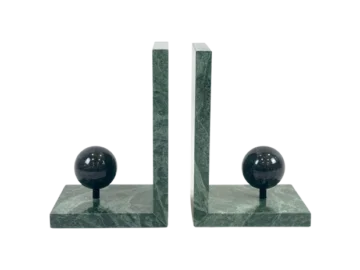 Marble Art Deco bookends, France, 1930s