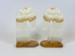 Onyx bookends, Mexico, 1970s