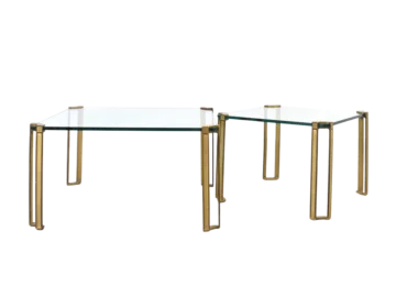 Pair of tables designed by Peter Ghyczy, Netherlands, 1970s