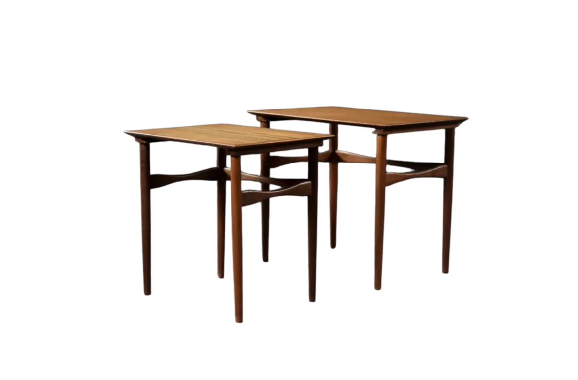Pair of Teak Coffee Tables, Denmark, 1960s
