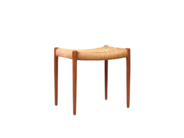 Vintage teak footstool designed by N. O. Møller, J.L. Møller, Denmark, 1960s
