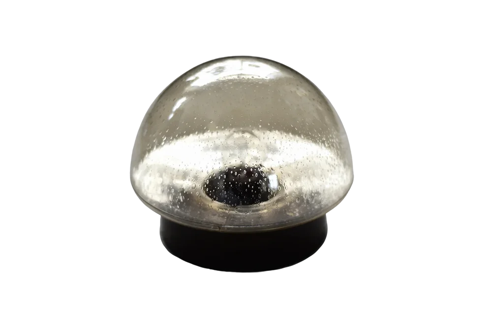 Vintage glass flush-mount / wall sconce, Germany, 1960s