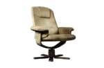 Lounge swivel armchair with footstool, Denmark, 1960s