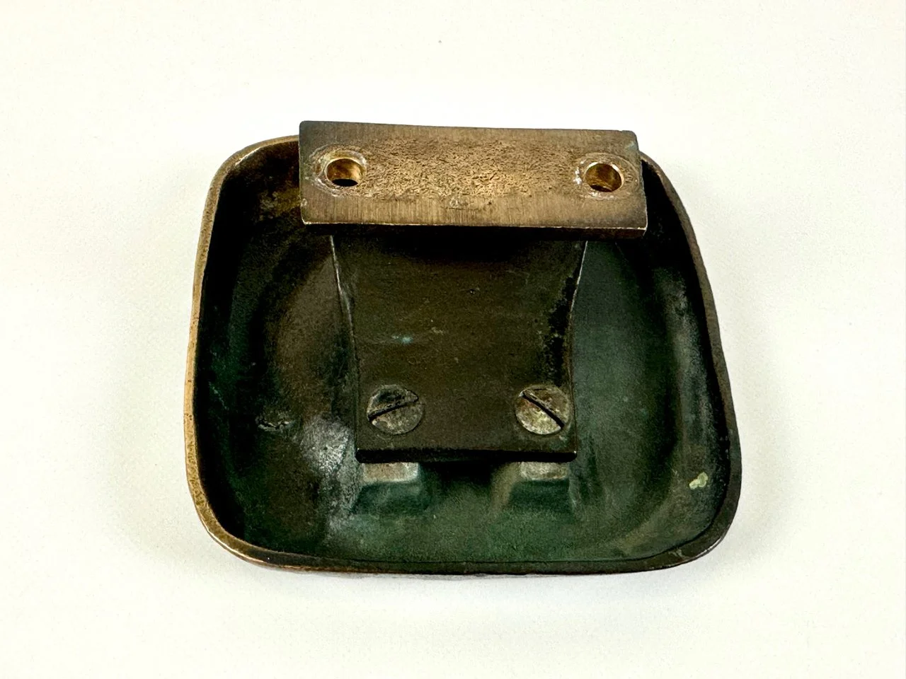 Brutalist brass door handle, Alpana, Germany, 1970s