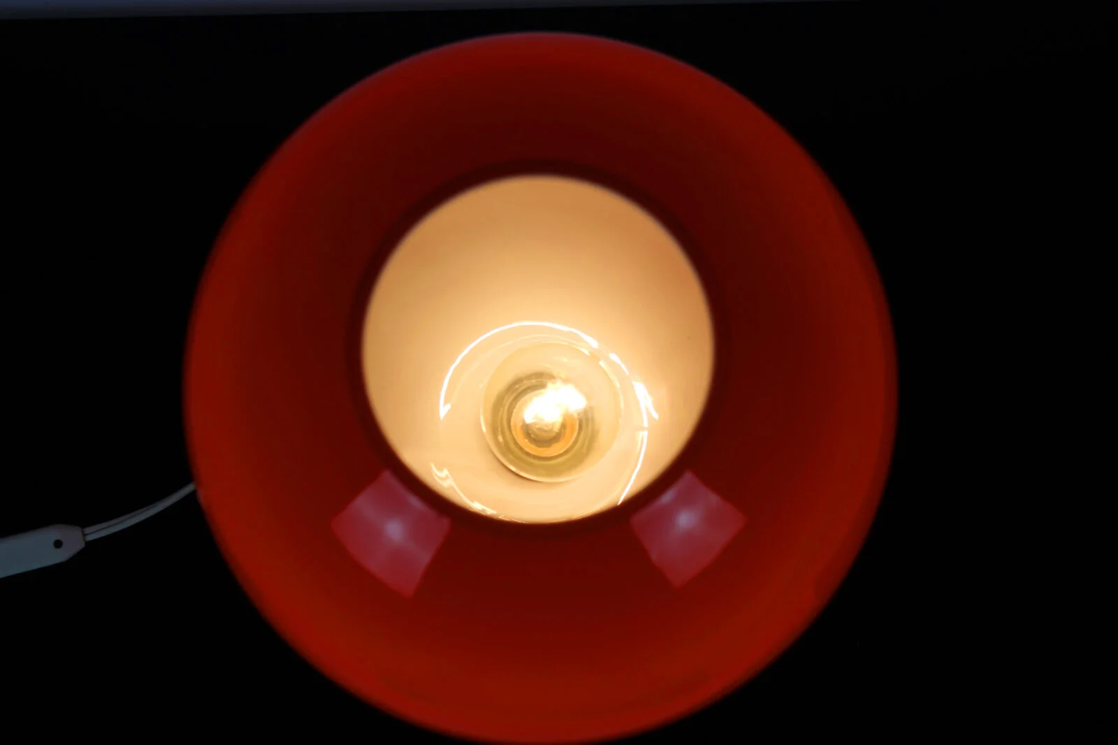 Szklana lampa stołowa, proj. Stepan Tabery, OPP Jihlava, lata 70