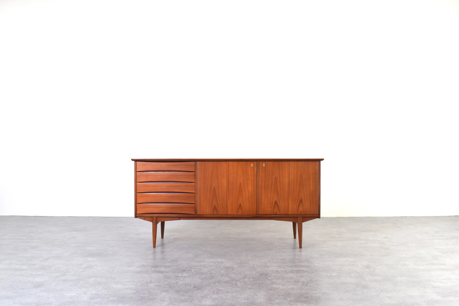Teak sideboard designed by Frederik Kayser, Norway, 1960s