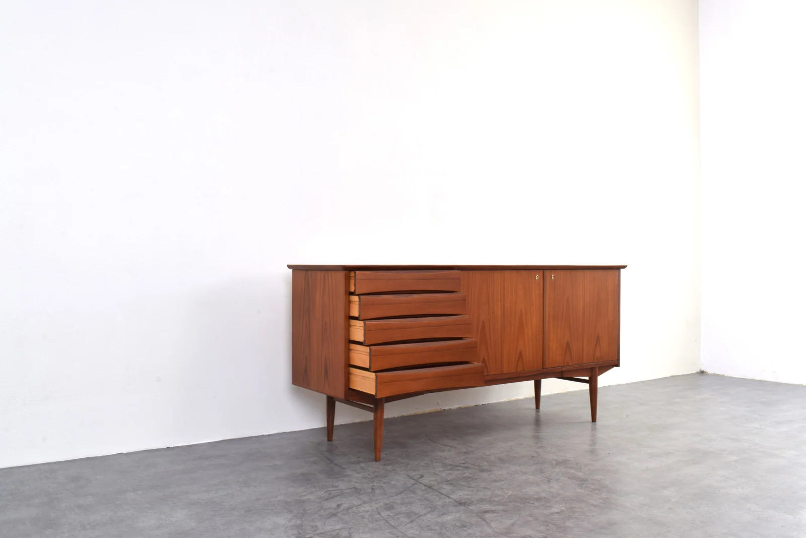 Teak sideboard designed by Frederik Kayser, Norway, 1960s
