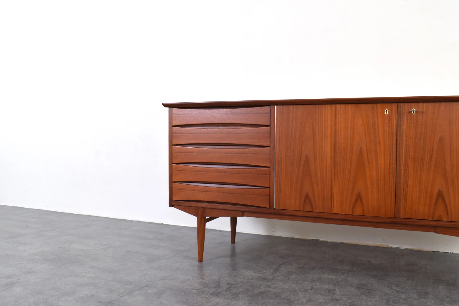 Teak sideboard designed by Frederik Kayser, Norway, 1960s