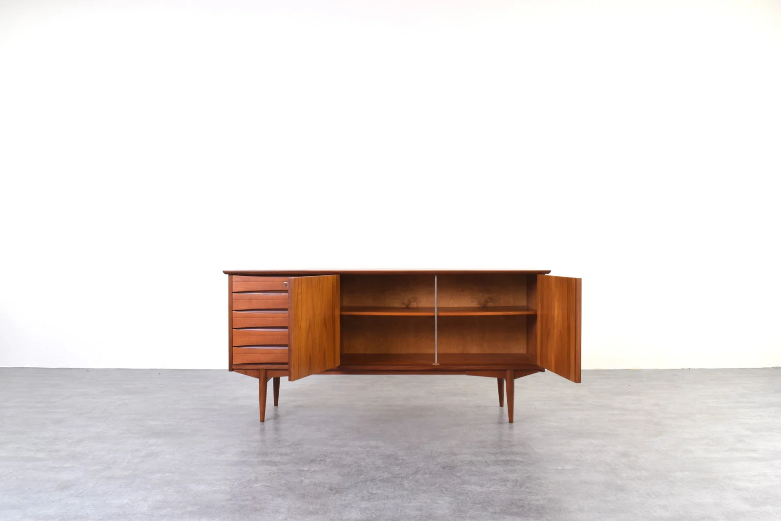 Teak sideboard designed by Frederik Kayser, Norway, 1960s