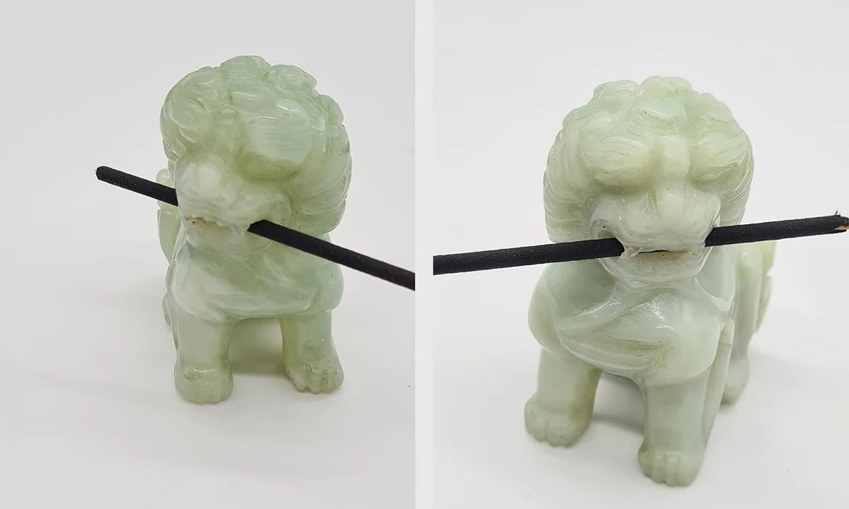 Chinese jade Foo Dog figurines, China, 19th century