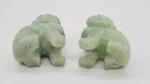Chinese jade Foo Dog figurines, China, 19th century