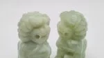 Chinese jade Foo Dog figurines, China, 19th century