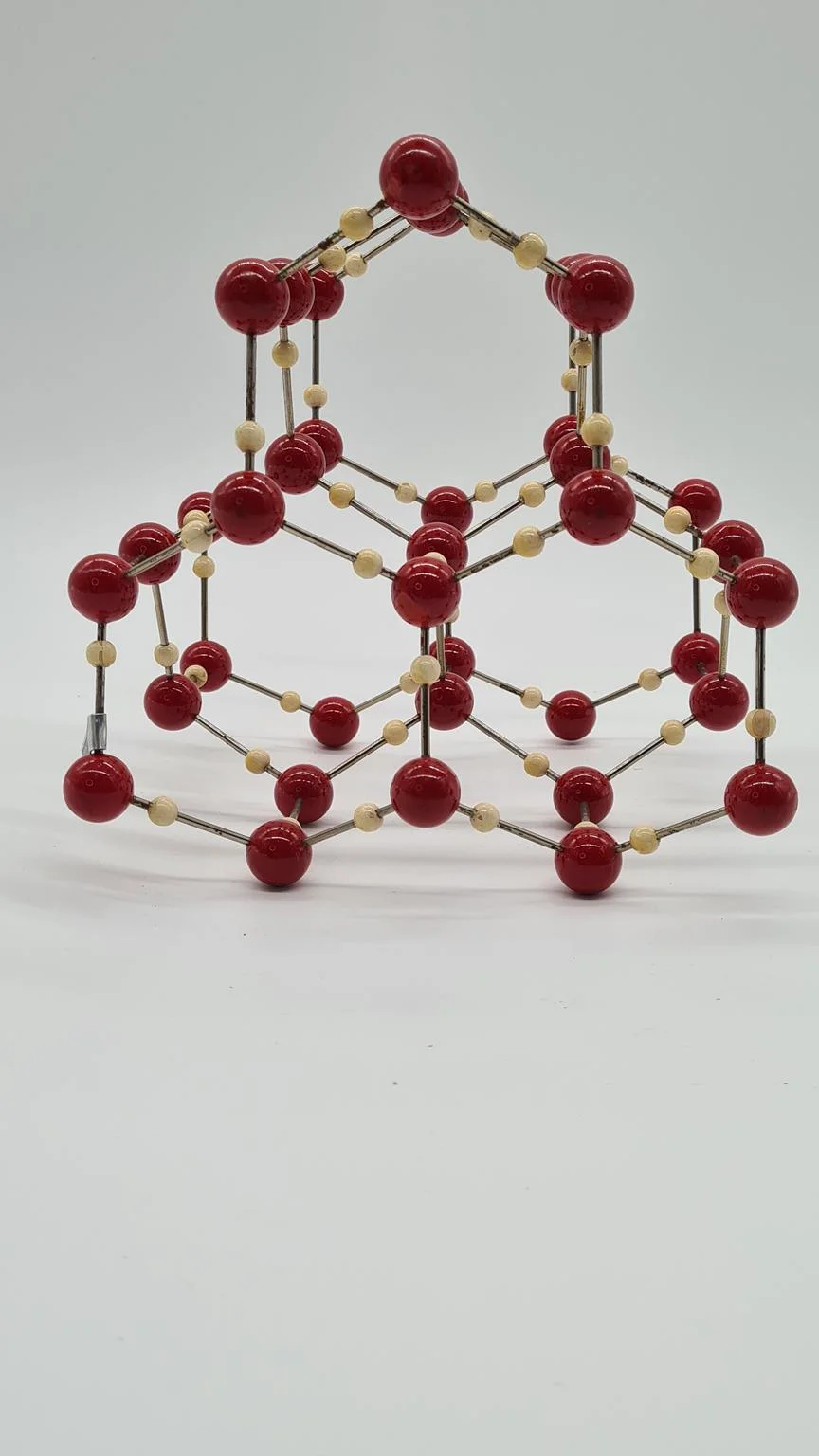 Molecular model of an ice crystal, Czechoslovakia, 1950s