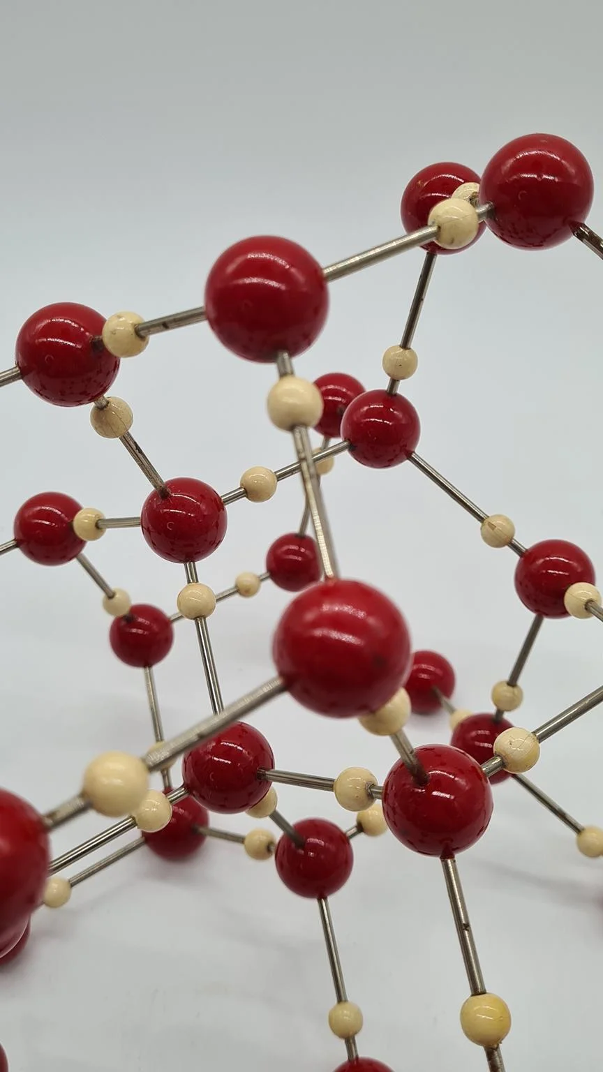 Molecular model of an ice crystal, Czechoslovakia, 1950s