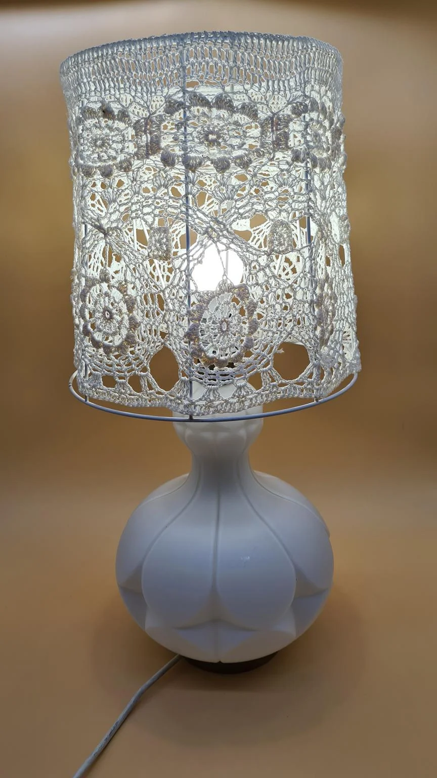 Glass table lamp by Peill & Putzler, 1960s