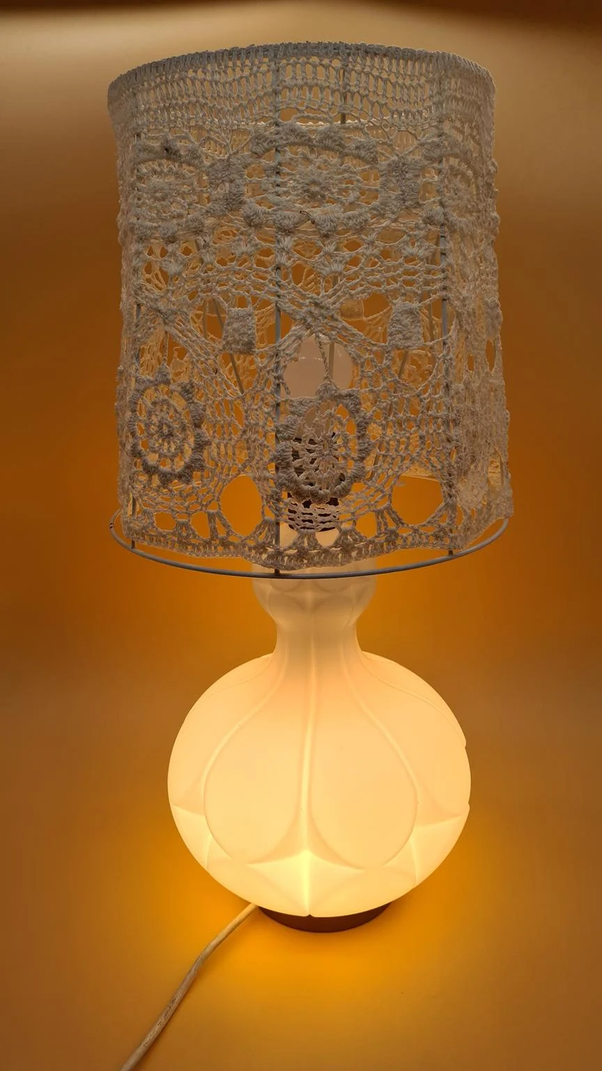 Glass table lamp by Peill & Putzler, 1960s