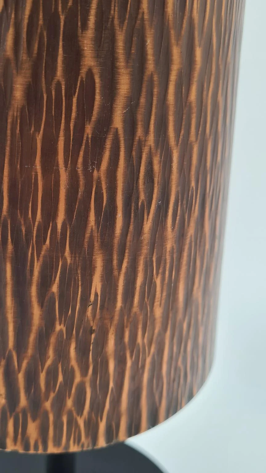Copper vase in the Brutalist style, Wall Metalwork, Germany, 1950s/60s